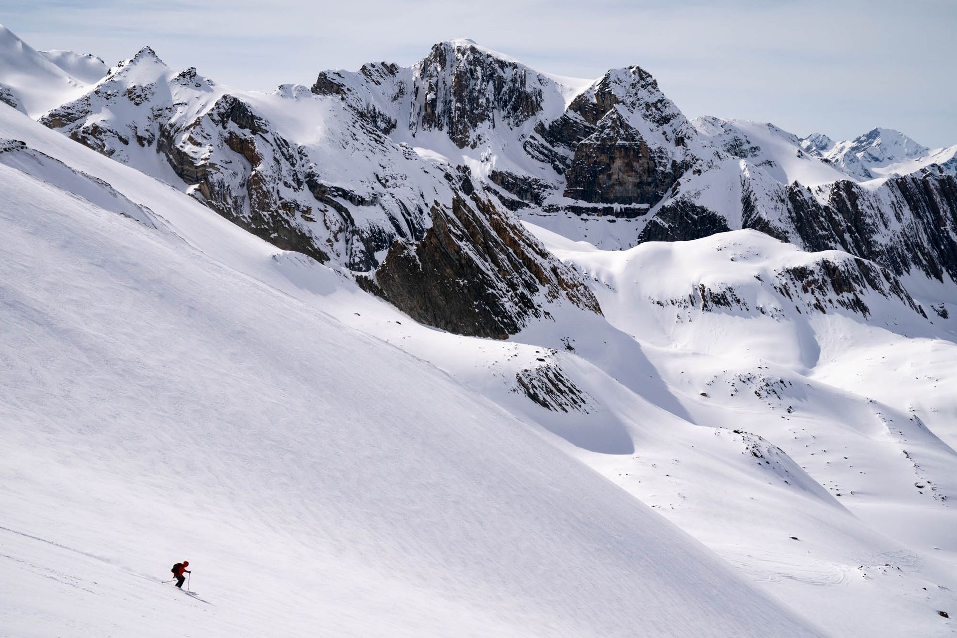 Glacial Skiing at Mistaya Lodge, BC, Canada, photograph by Craig Wolfrom