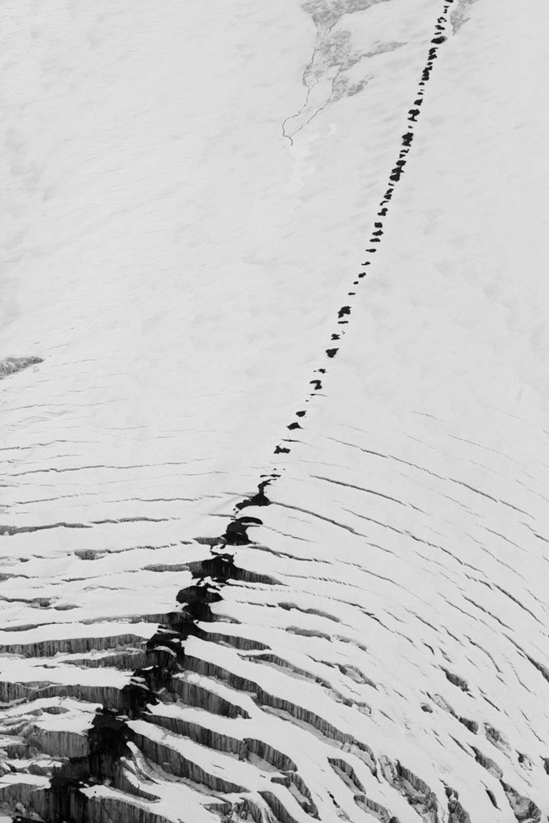 Alaskan Glacier Detail No. 1. An aerial detail of an Alaska glacier. Abstract.