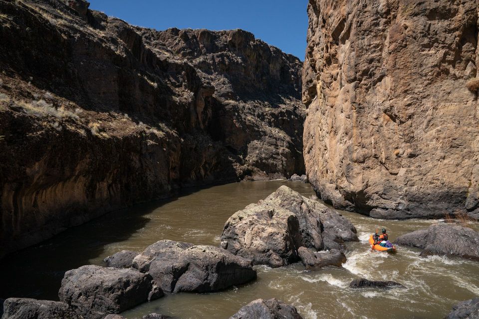 Kayaking the Upper East Fork of the Owyhee River, photograph by Craig Wolfrom
