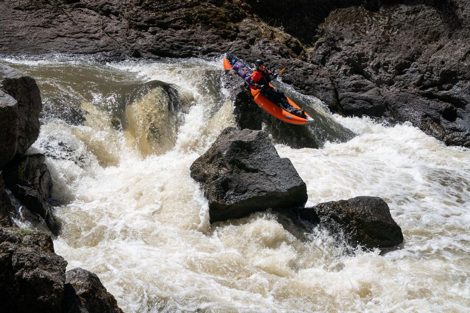 Kayaking the Upper East Fork of the Owyhee River, photograph by Craig Wolfrom
