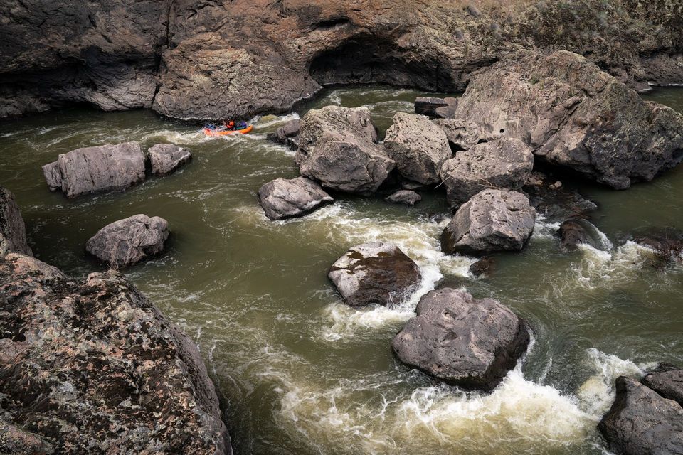 Kayaking the Upper East Fork of the Owyhee River, photograph by Craig Wolfrom