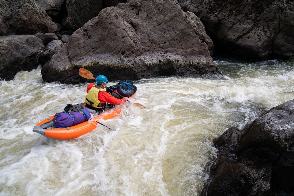 Kayaking the Upper East Fork of the Owyhee River, photograph by Craig Wolfrom