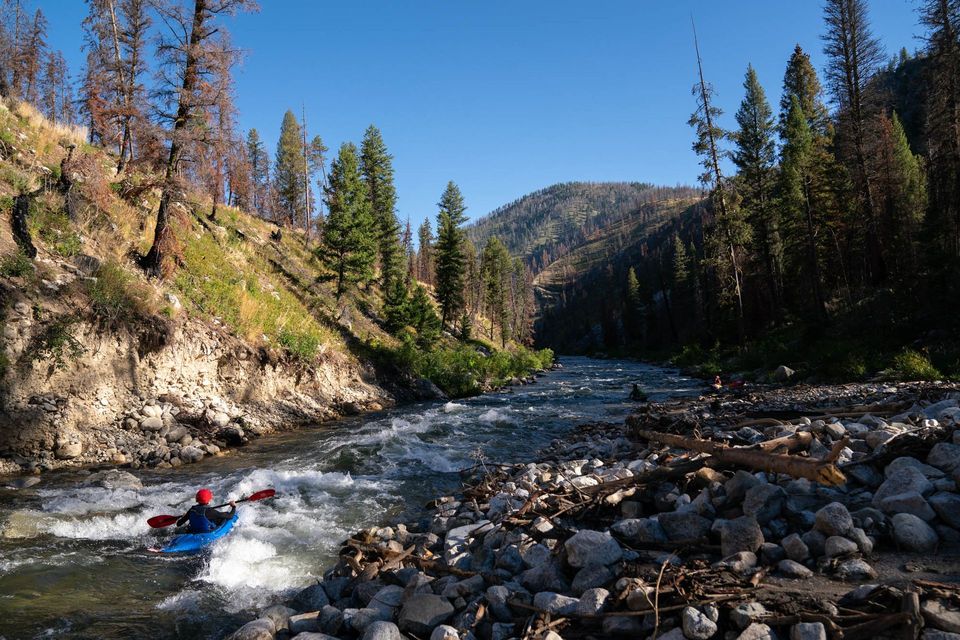 River Running the Middle Fork Salmon Blowouts, photograph by Craig Wolfrom