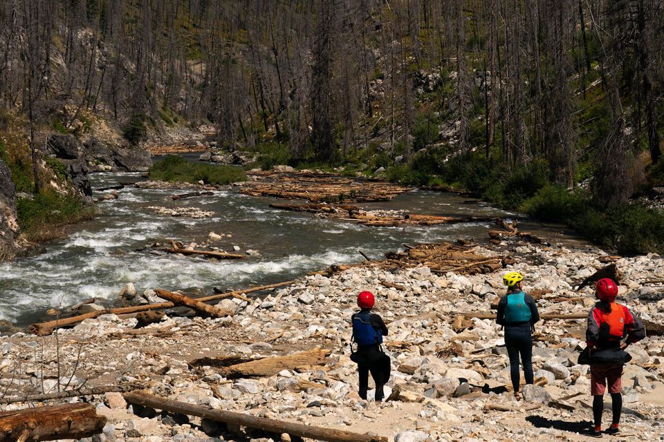 River Running the Middle Fork Salmon Blowouts, photograph by Craig Wolfrom