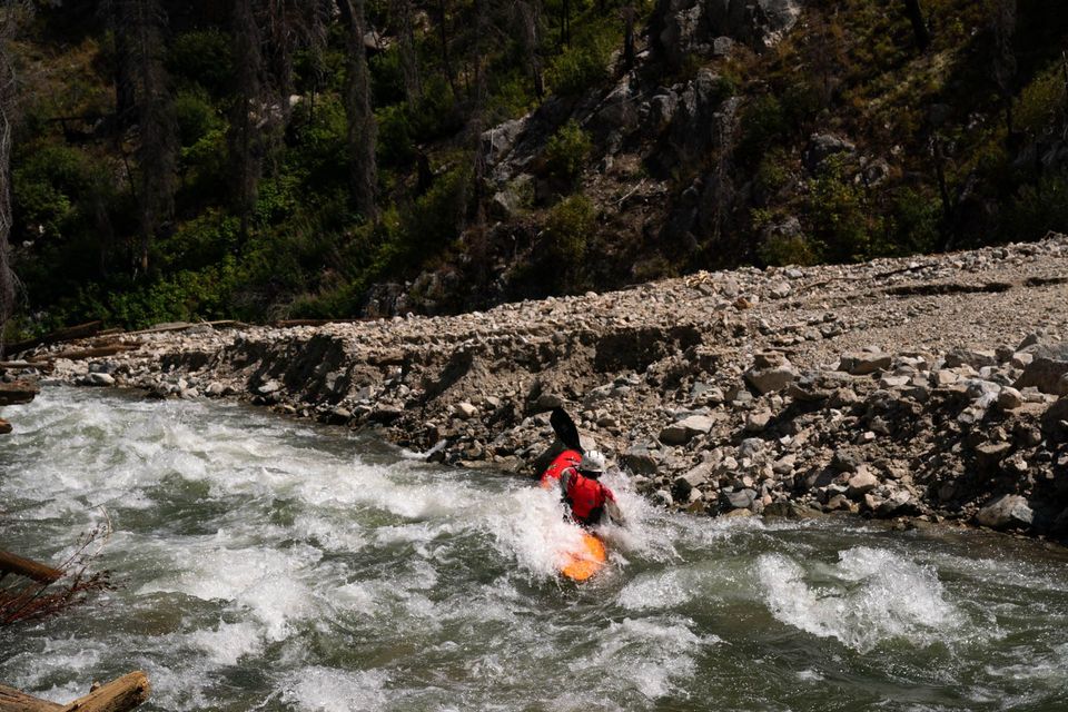River Running the Middle Fork Salmon Blowouts, photograph by Craig Wolfrom