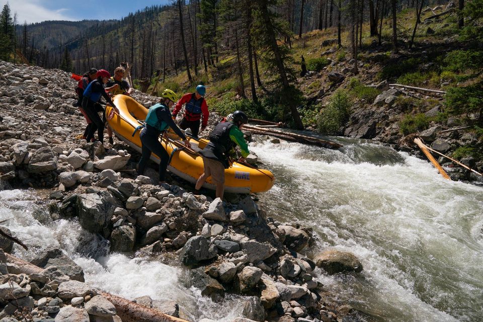 River Running the Middle Fork Salmon Blowouts, photograph by Craig Wolfrom