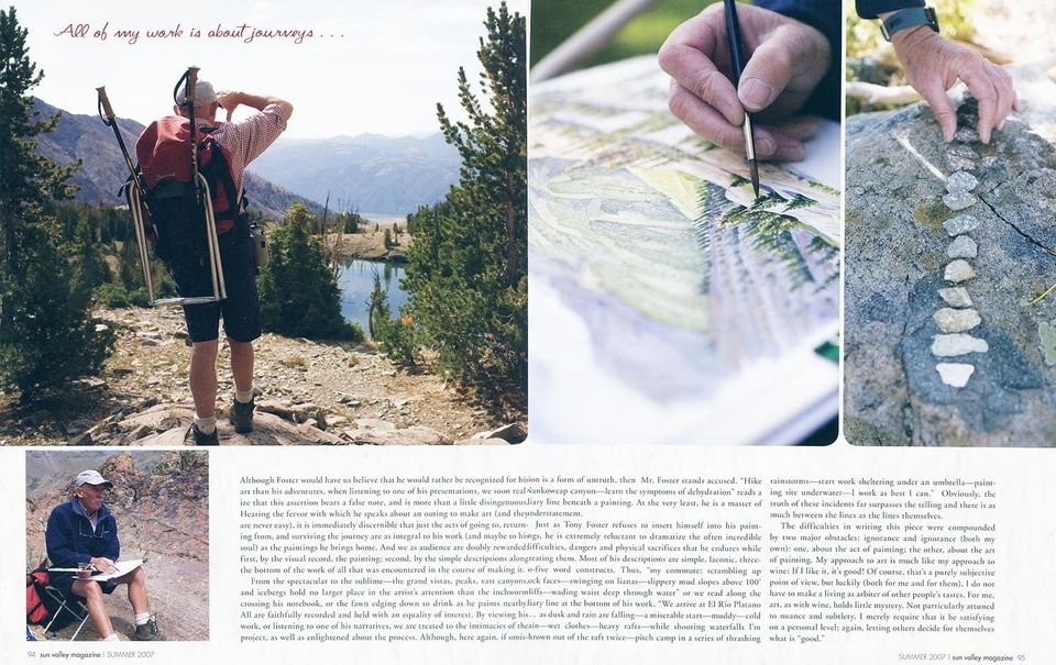 Sun Valley Magazine: Tony Foster, photograph by Craig Wolfrom